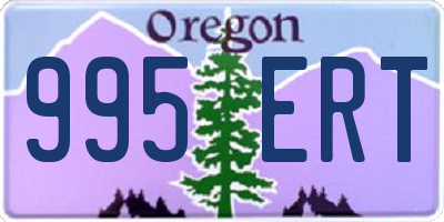 OR license plate 995ERT