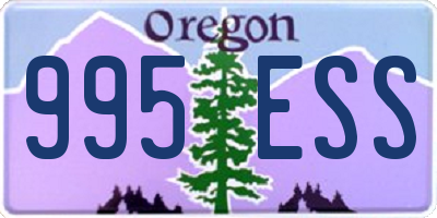 OR license plate 995ESS