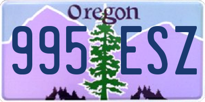 OR license plate 995ESZ