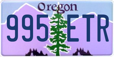 OR license plate 995ETR