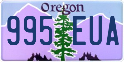 OR license plate 995EUA