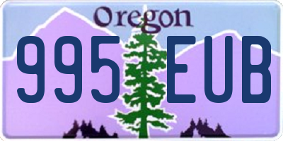 OR license plate 995EUB