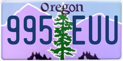 OR license plate 995EUU