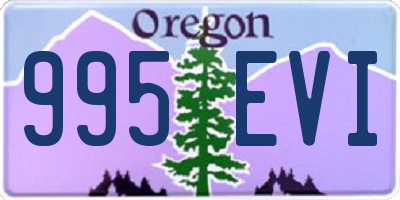 OR license plate 995EVI
