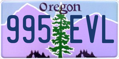 OR license plate 995EVL