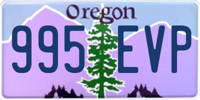 OR license plate 995EVP