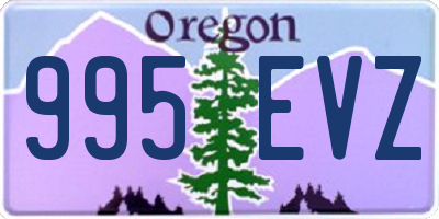 OR license plate 995EVZ