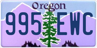 OR license plate 995EWC