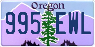OR license plate 995EWL