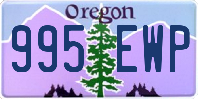 OR license plate 995EWP