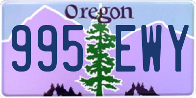 OR license plate 995EWY