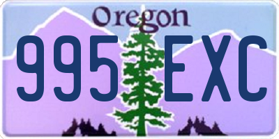 OR license plate 995EXC