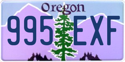 OR license plate 995EXF
