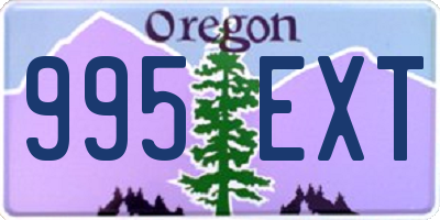 OR license plate 995EXT