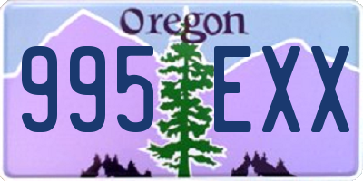 OR license plate 995EXX