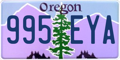 OR license plate 995EYA