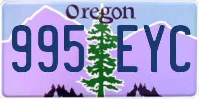 OR license plate 995EYC