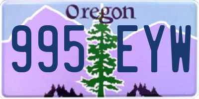 OR license plate 995EYW