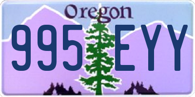 OR license plate 995EYY