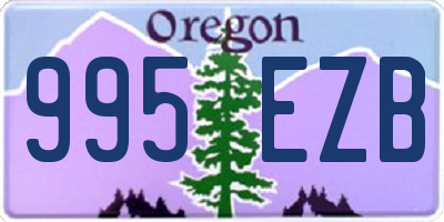 OR license plate 995EZB