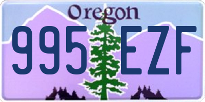 OR license plate 995EZF