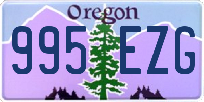 OR license plate 995EZG