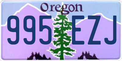 OR license plate 995EZJ
