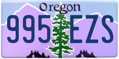 OR license plate 995EZS