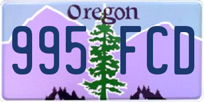 OR license plate 995FCD