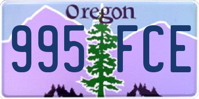 OR license plate 995FCE