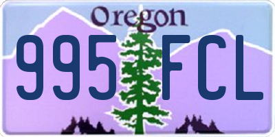OR license plate 995FCL