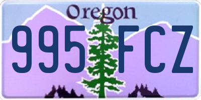 OR license plate 995FCZ