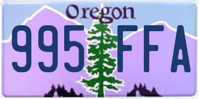 OR license plate 995FFA