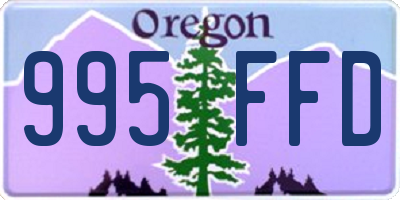 OR license plate 995FFD