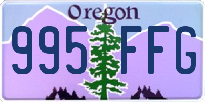 OR license plate 995FFG