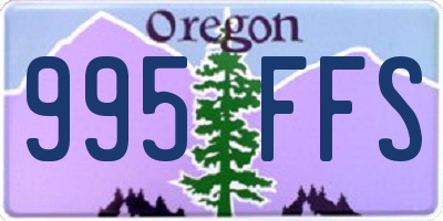 OR license plate 995FFS