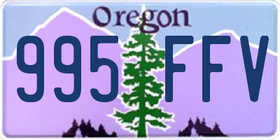 OR license plate 995FFV