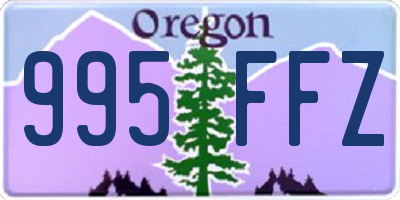 OR license plate 995FFZ