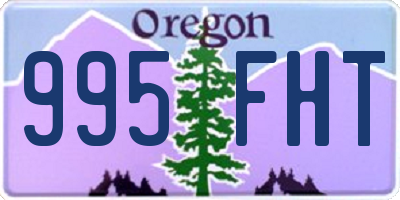 OR license plate 995FHT