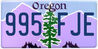 OR license plate 995FJE