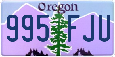 OR license plate 995FJU