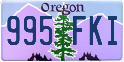 OR license plate 995FKI
