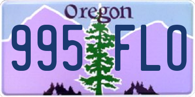 OR license plate 995FLO
