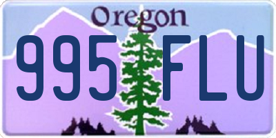 OR license plate 995FLU