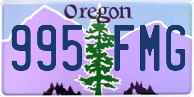 OR license plate 995FMG