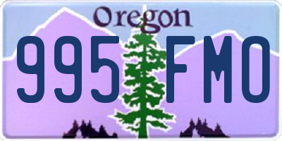 OR license plate 995FMO