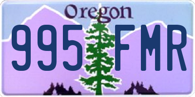 OR license plate 995FMR