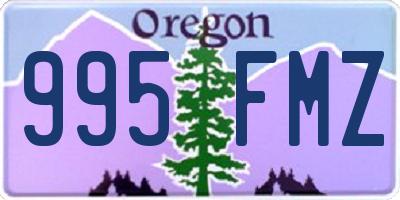 OR license plate 995FMZ