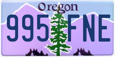 OR license plate 995FNE