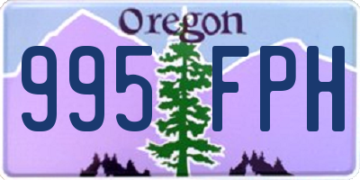 OR license plate 995FPH